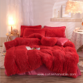 Custom winter PV plush polyester comforter sets